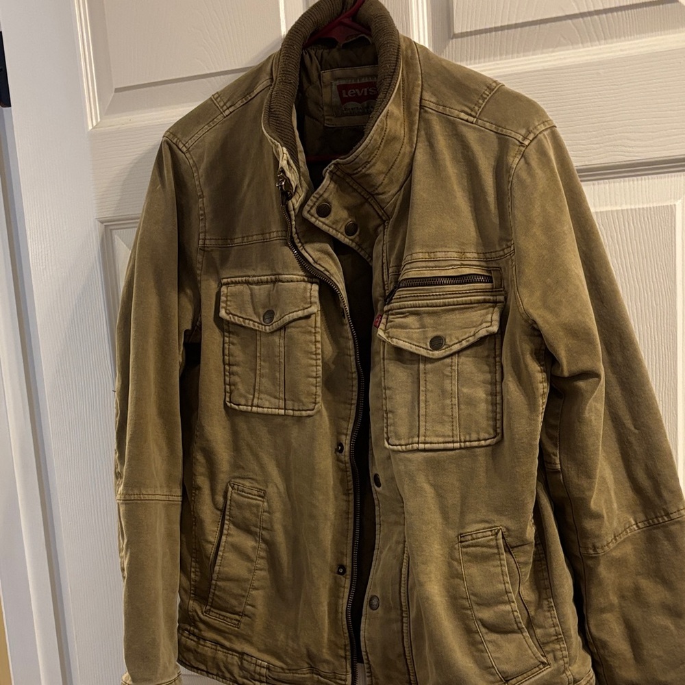 Levi's Men's Khaki Military Jacket
